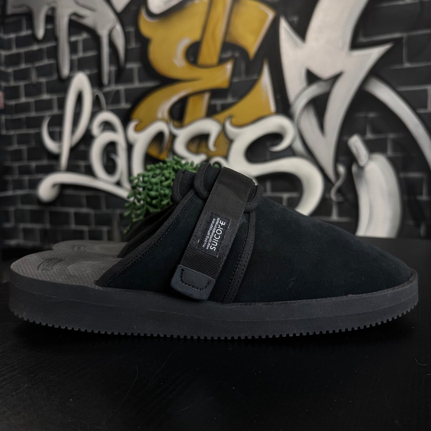 Suicoke Black Slippers