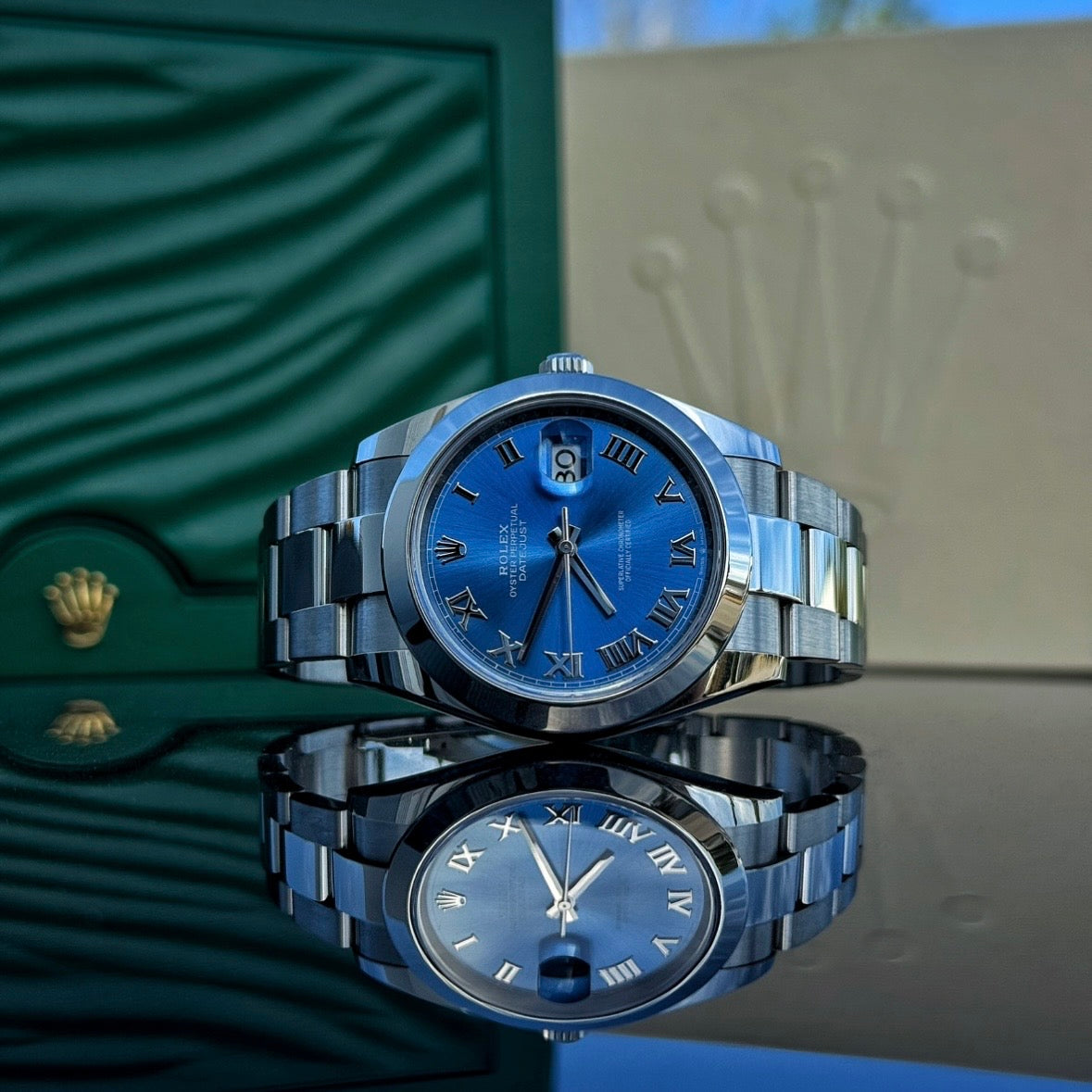 Rolex Datejust 126300 Azzuro Blue Roman