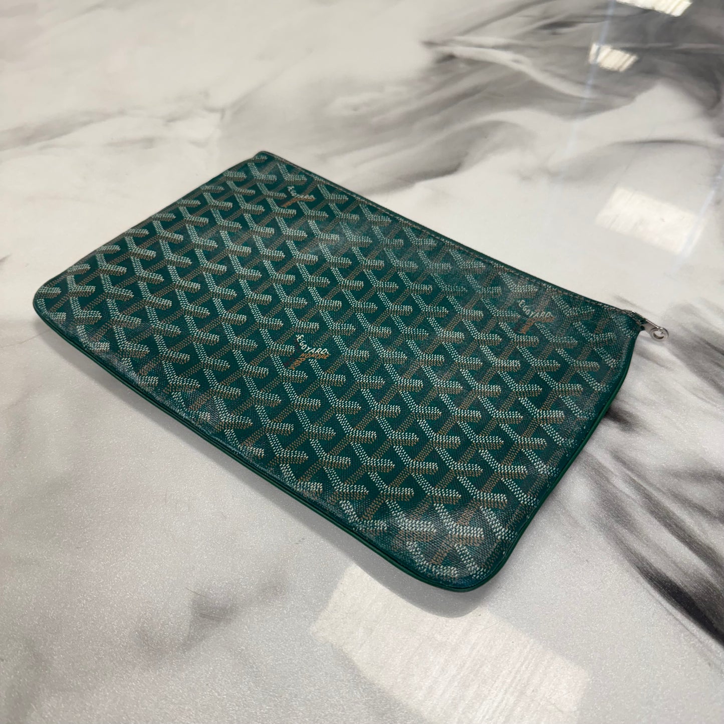 Goyard Senat Pouch Green