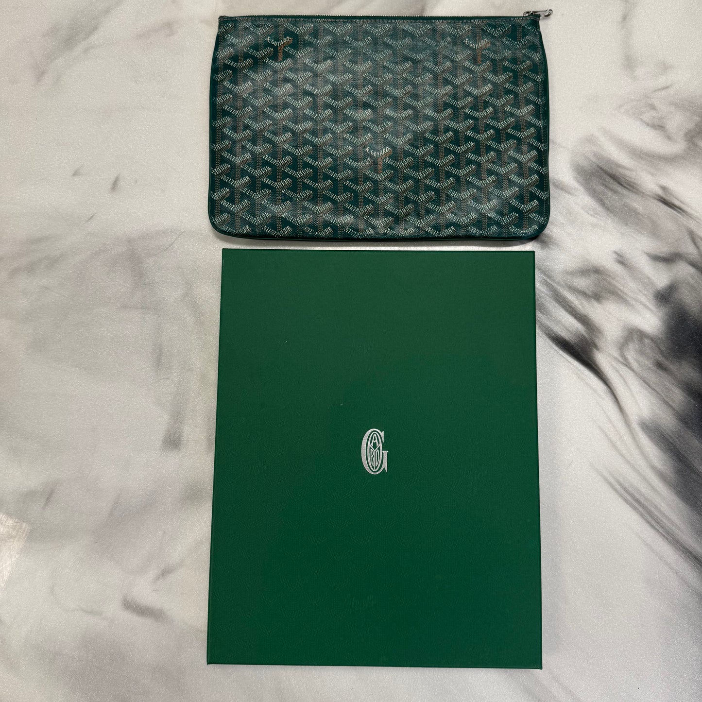 Goyard Senat Pouch Green