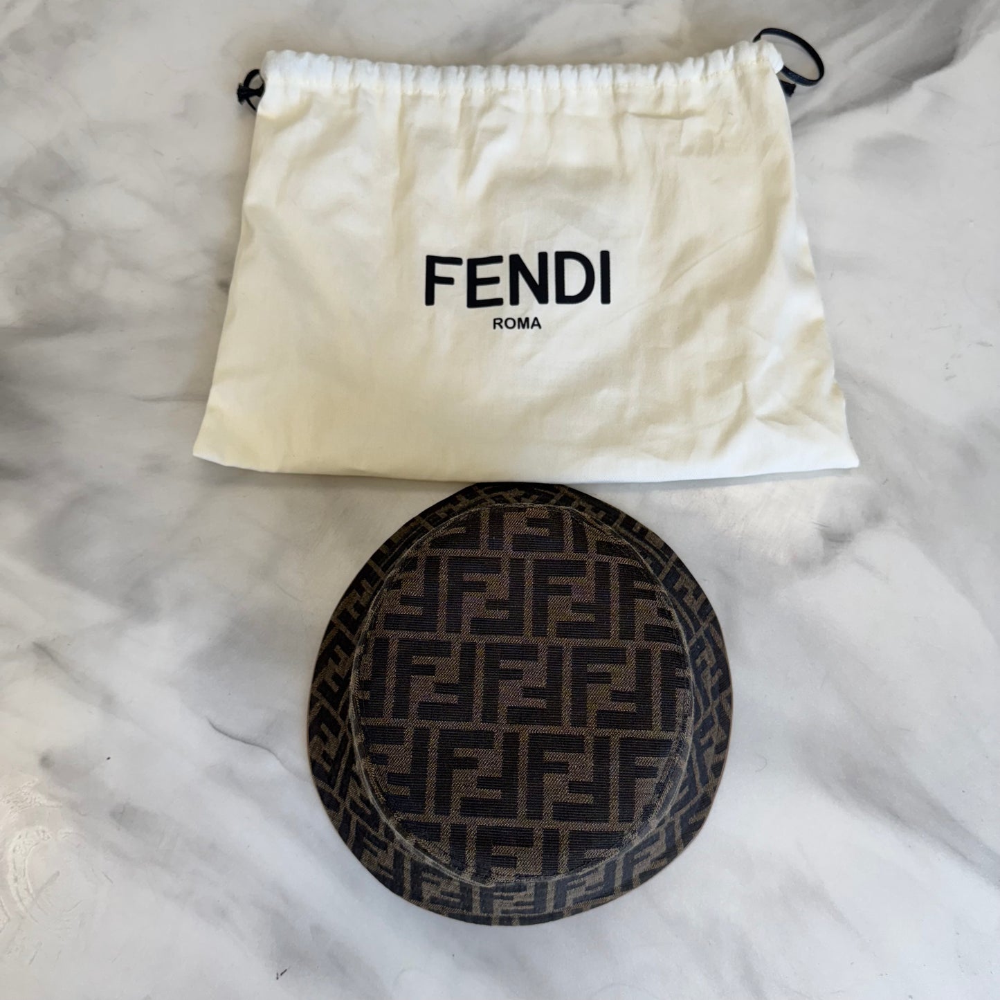 Fendi Monogram Brown Bucket Hat