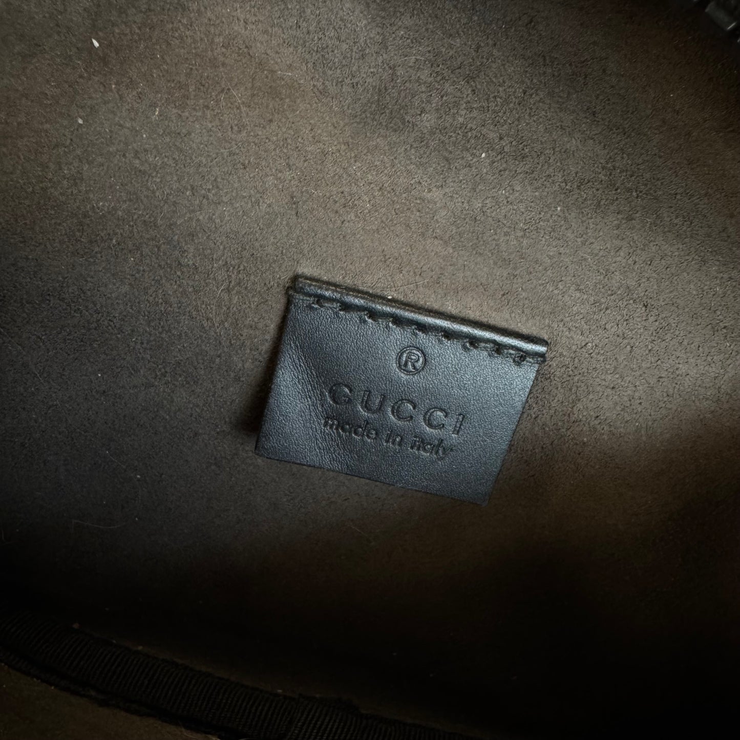 Gucci Monogram Belt Bag Tan