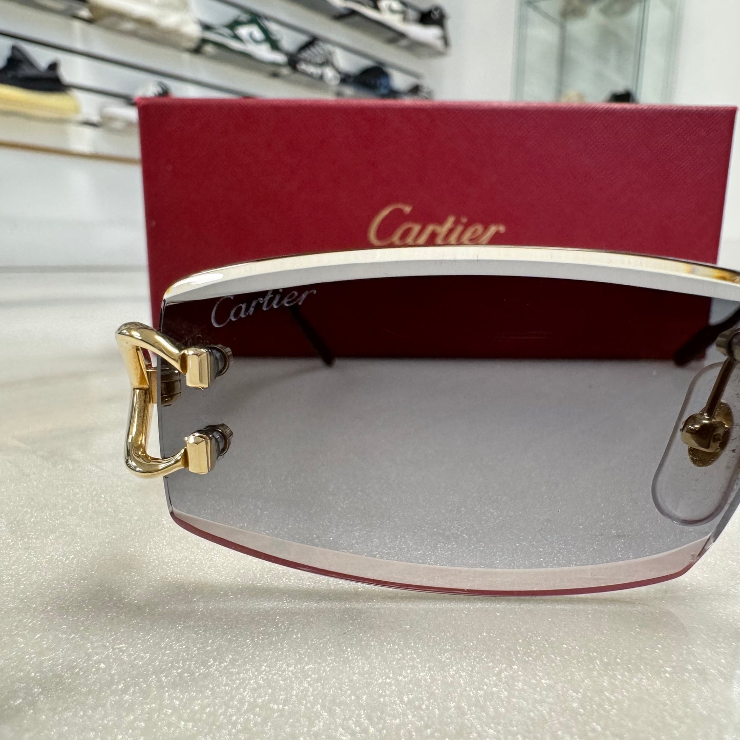 Cartier Small Cs Faceted Lenses