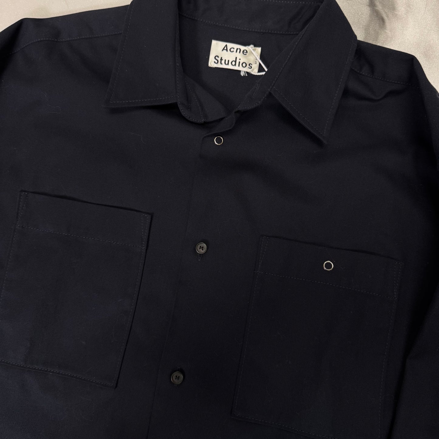 Acne Studios Button Up Navy Jacket