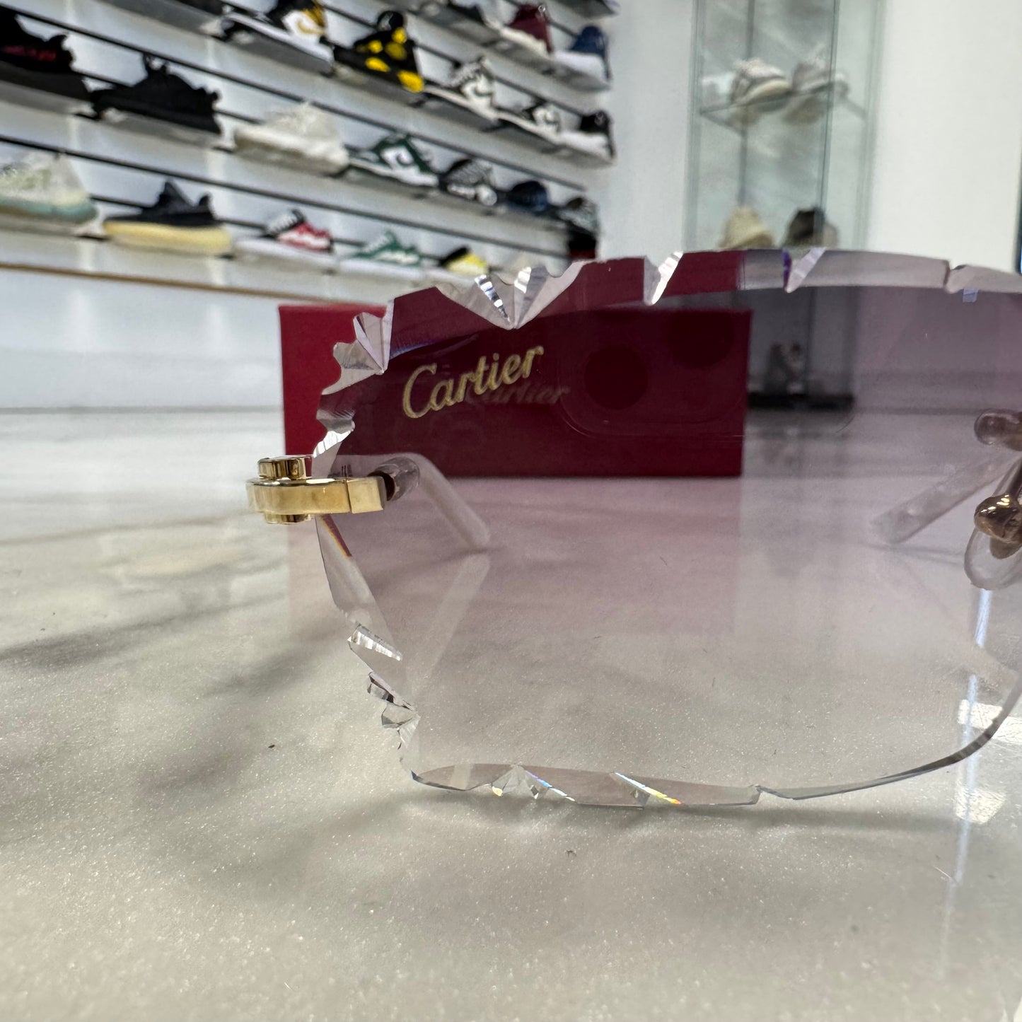 Cartier C Decor Acetate Diamond Cut Glasses