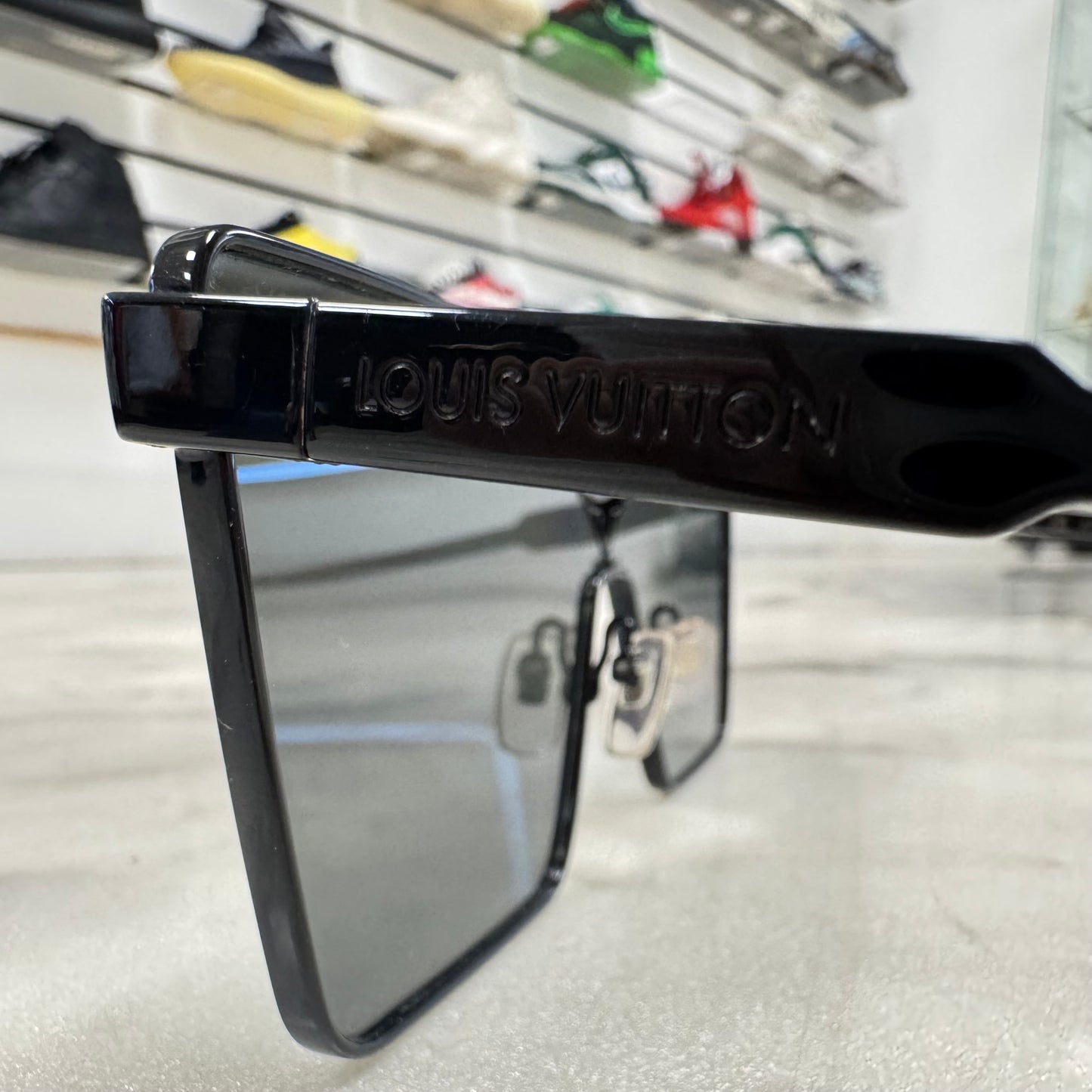 Louis Vuitton Cyclone Metal Sunglasses Black