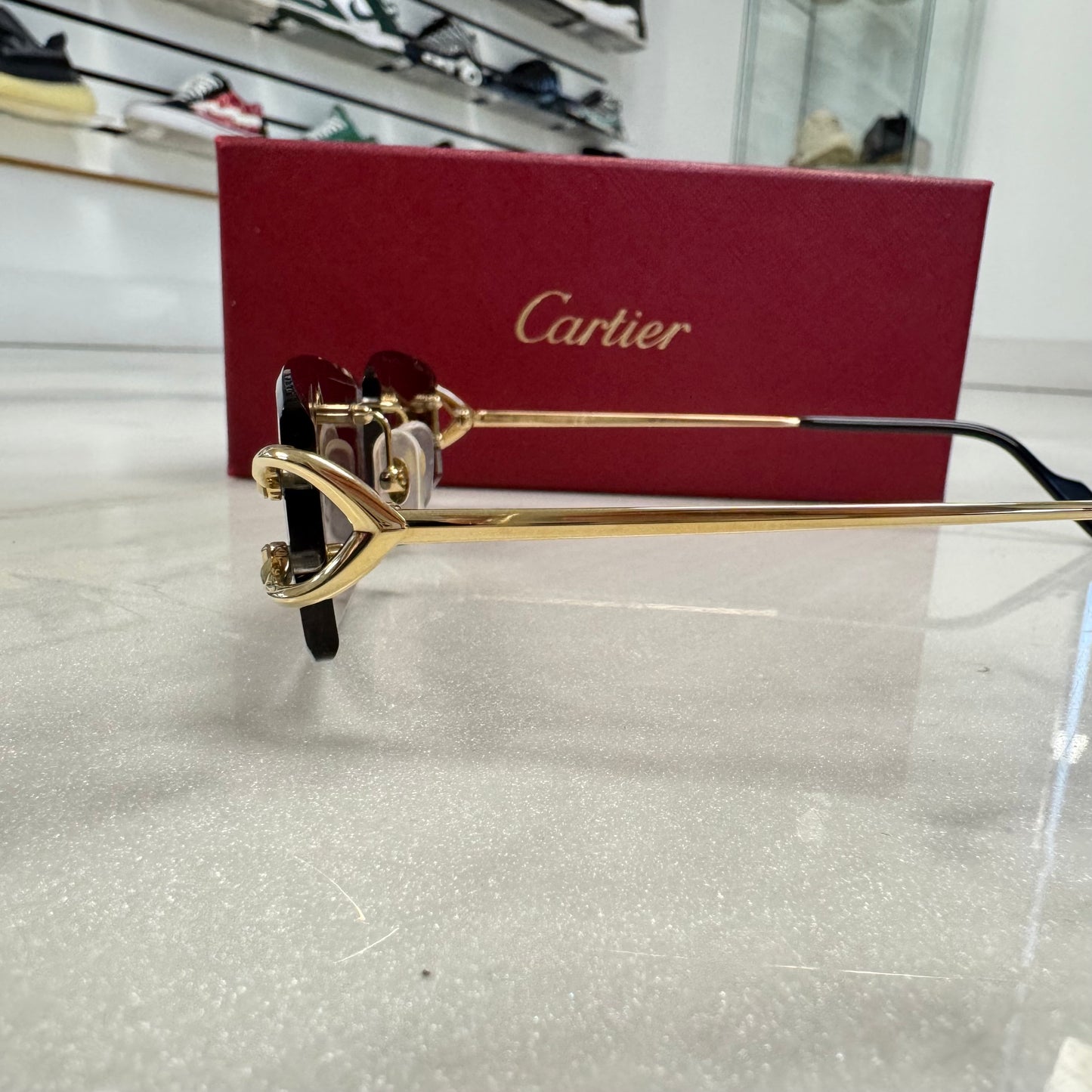 Cartier Small Cs Faceted Lenses