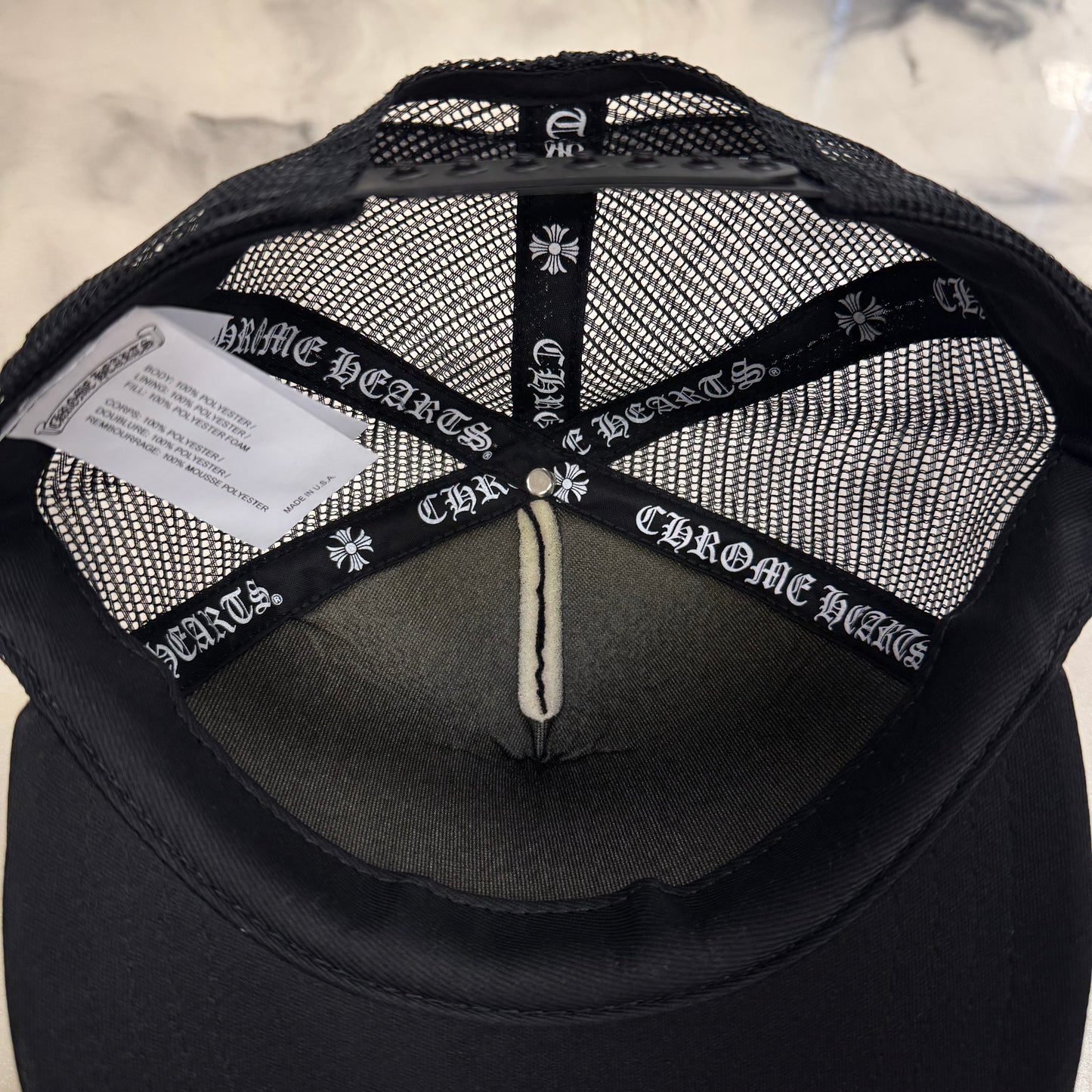 Chrome Hearts Eyechart Hat Black/Red
