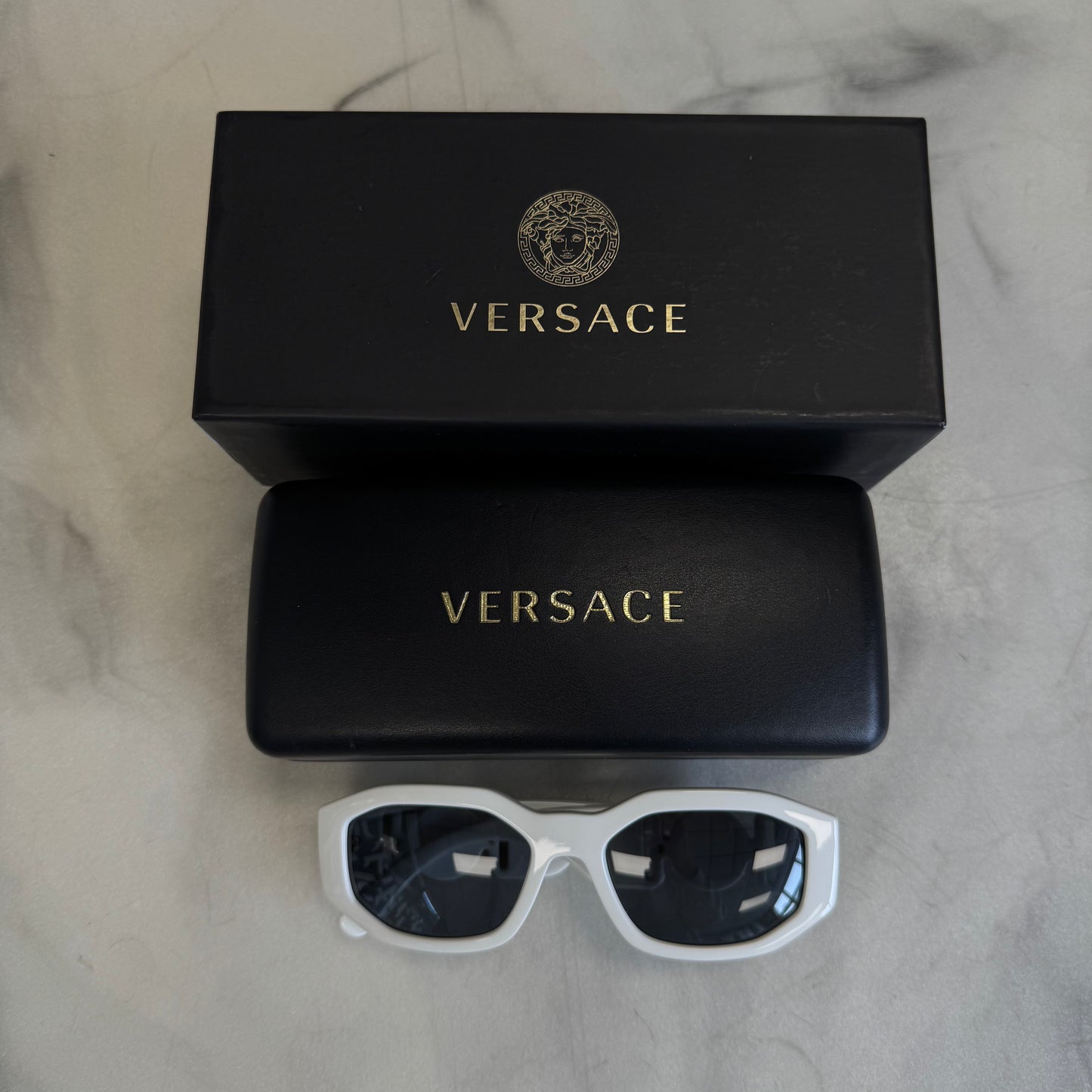 Versace Biggie Sunglasses White