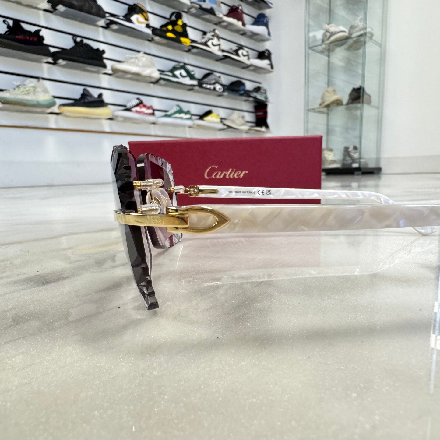 Cartier C Decor Acetate Diamond Cut Glasses