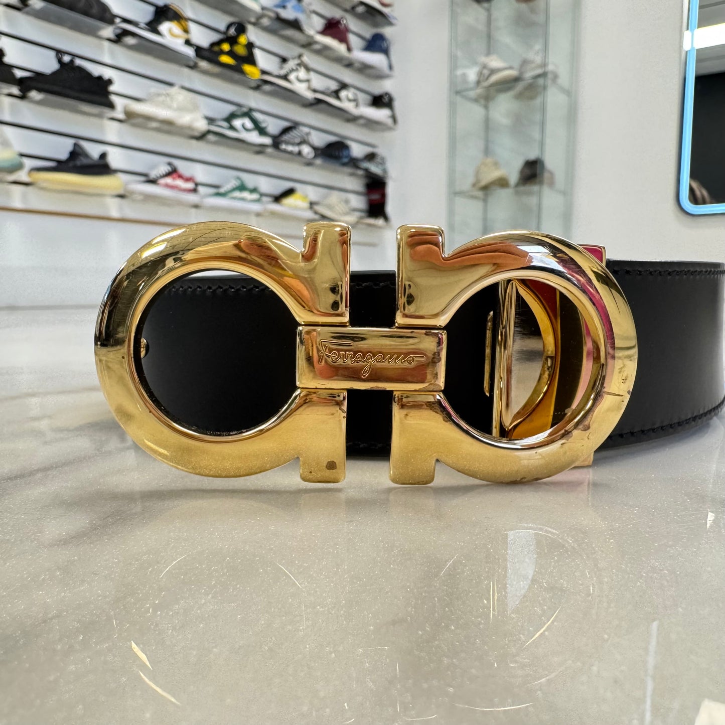 Ferragamo Brown/Black Reversible Belt