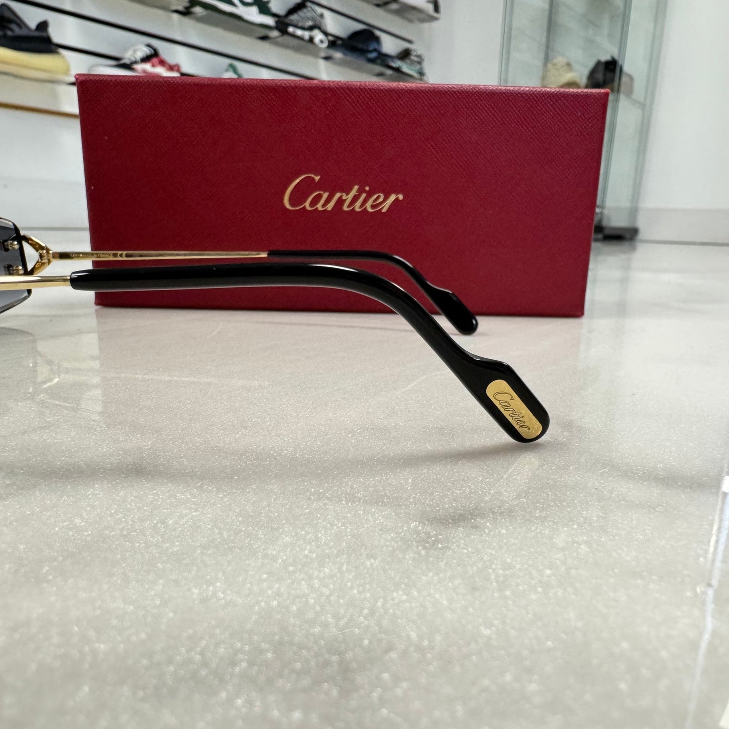 Cartier Small Cs Faceted Lenses