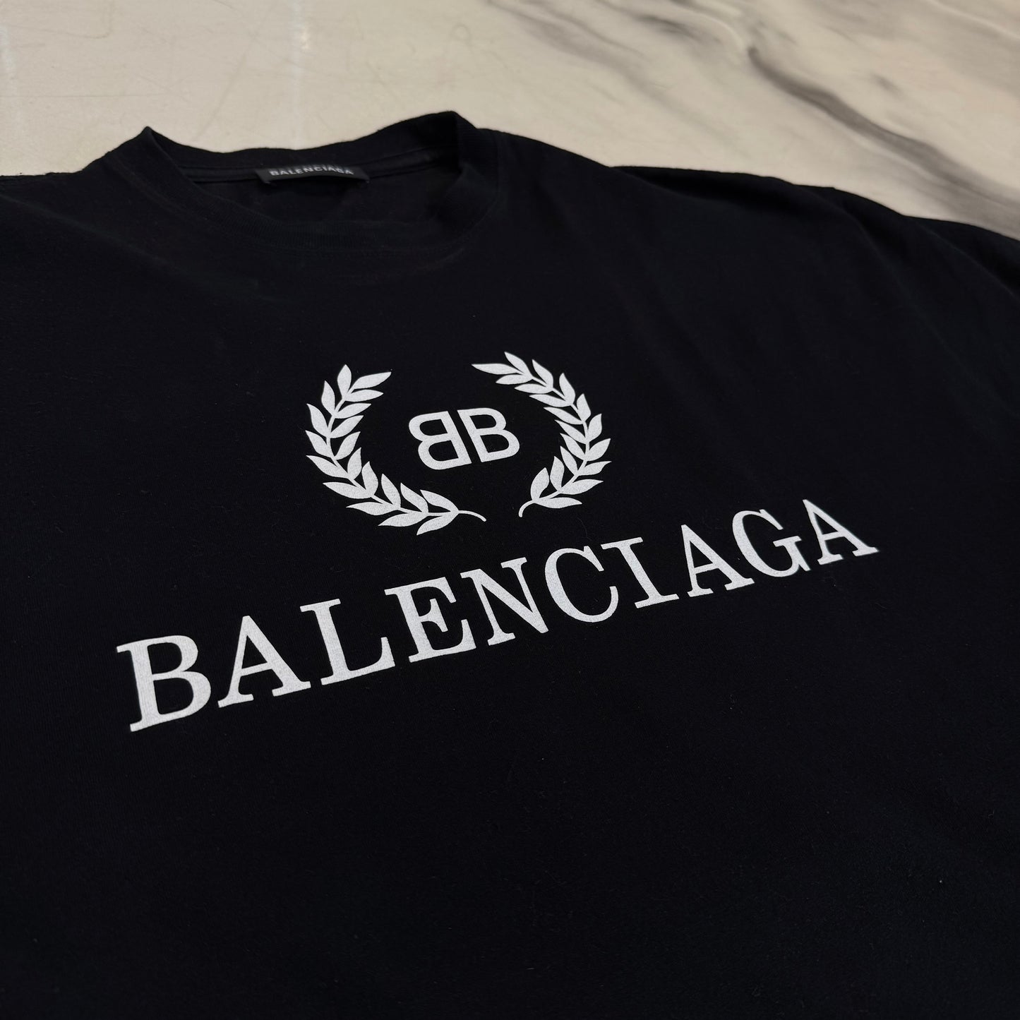 Balenciaga BB Logo Tee Black