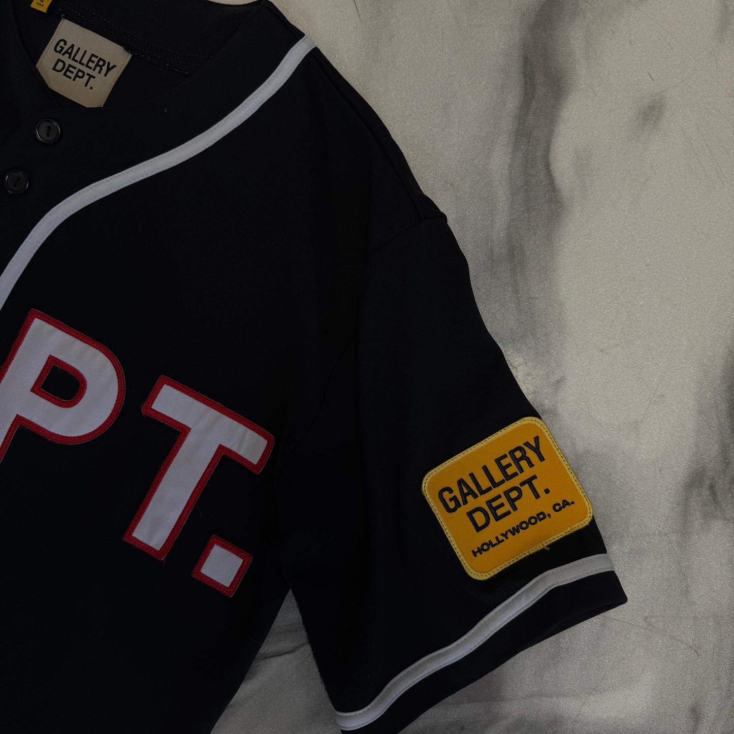 Gallery Dept Baseball Button Up Shirt Black