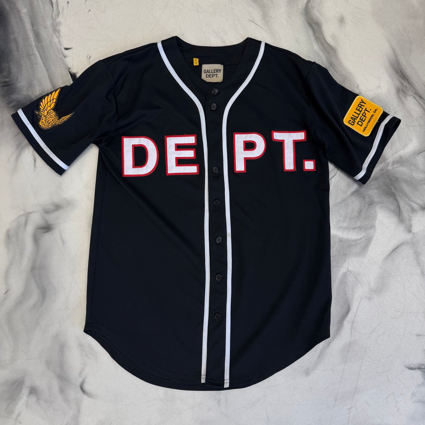 Gallery Dept Baseball Button Up Shirt Black