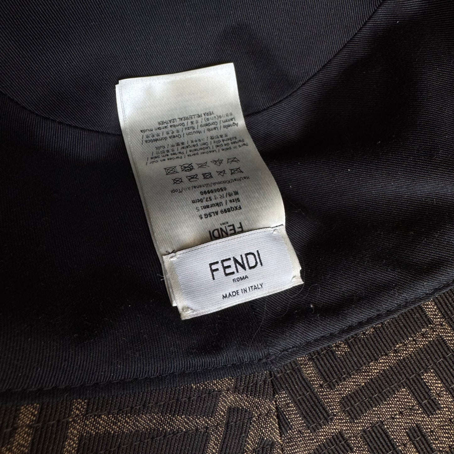 Fendi Monogram Brown Bucket Hat