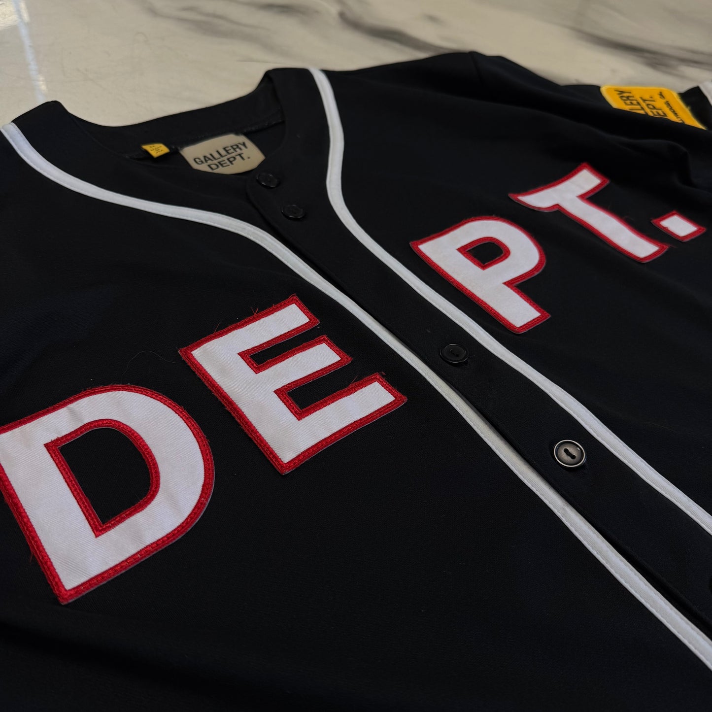 Gallery Dept Baseball Button Up Shirt Black