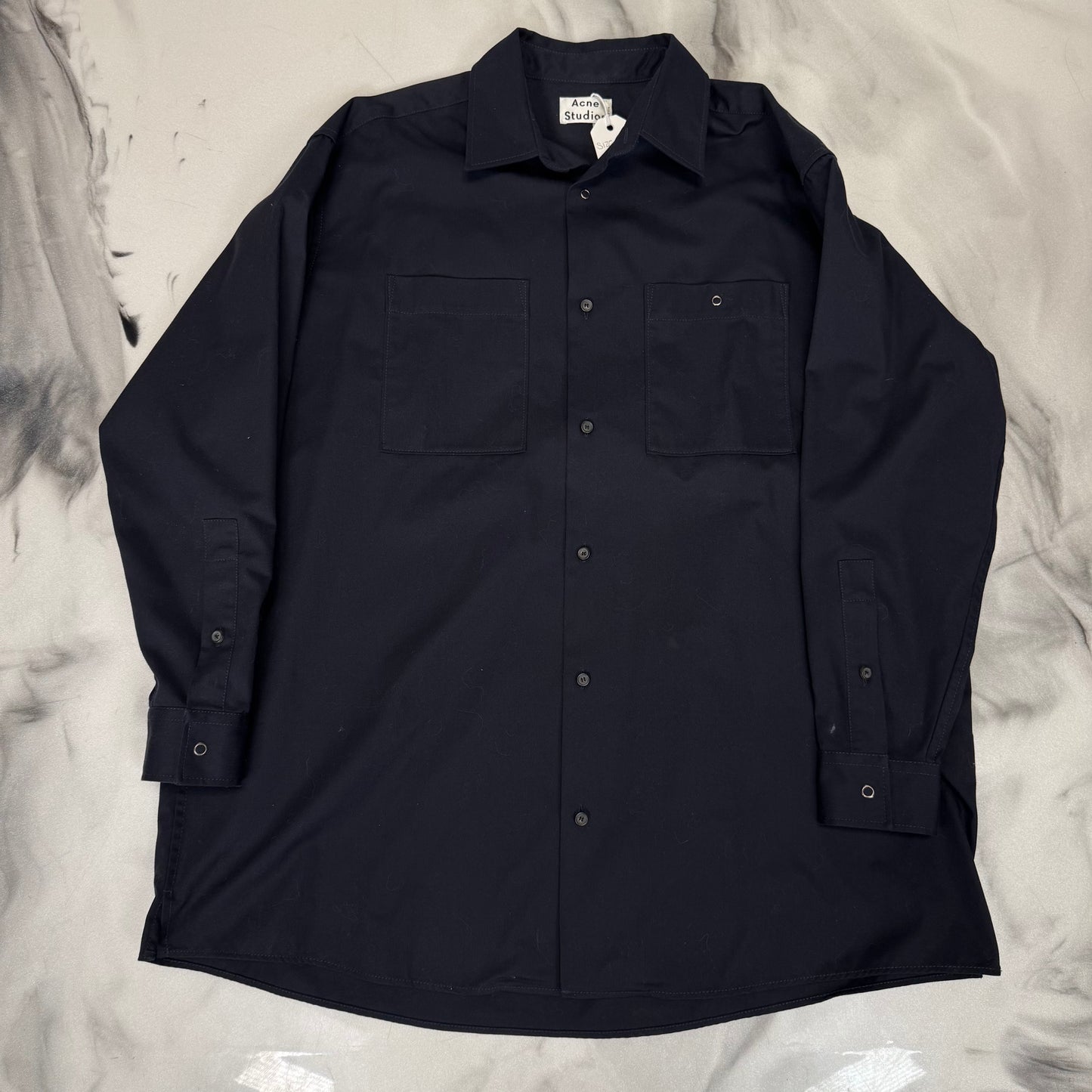 Acne Studios Button Up Navy Jacket