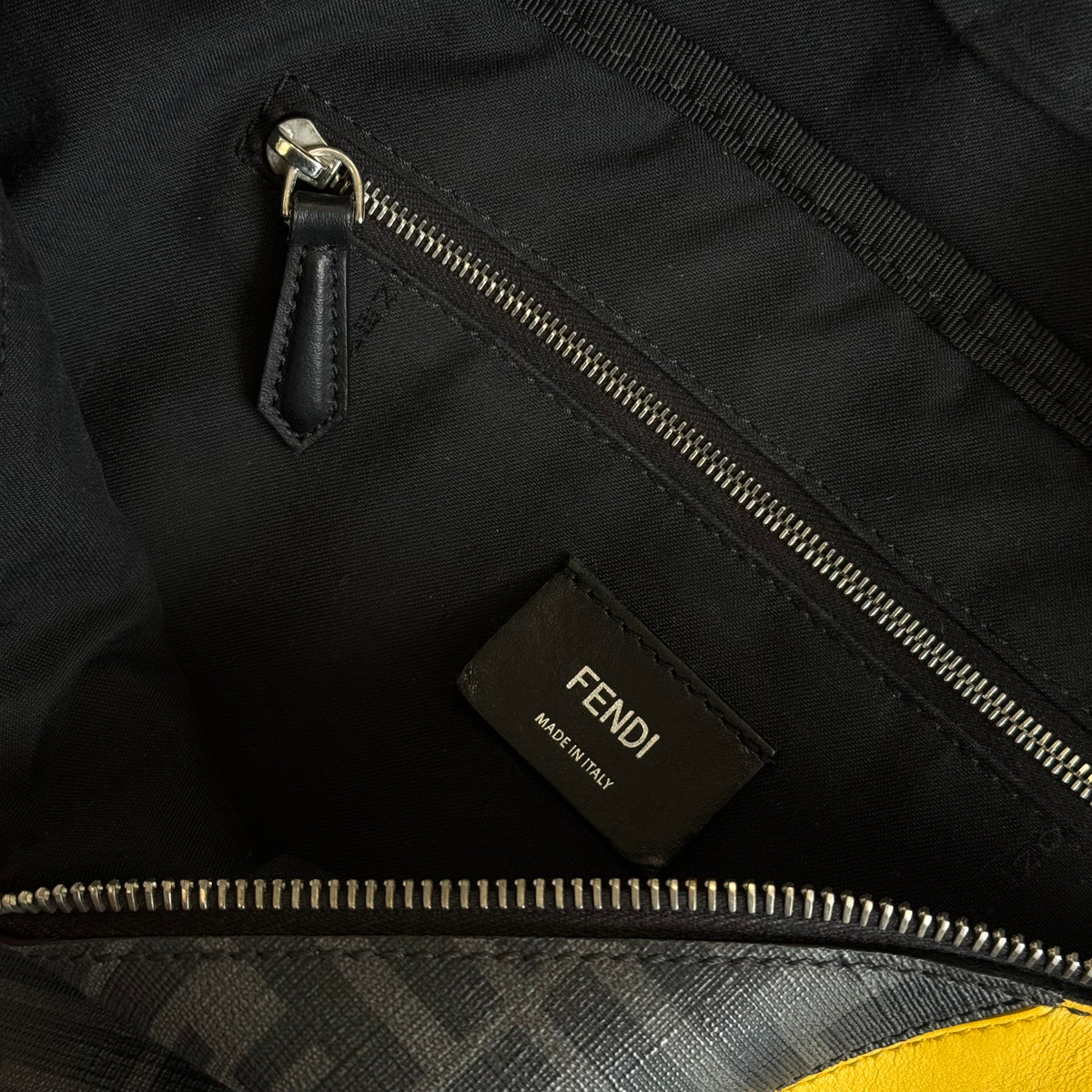 Fendi Zucca Monogram Belt Bag Black