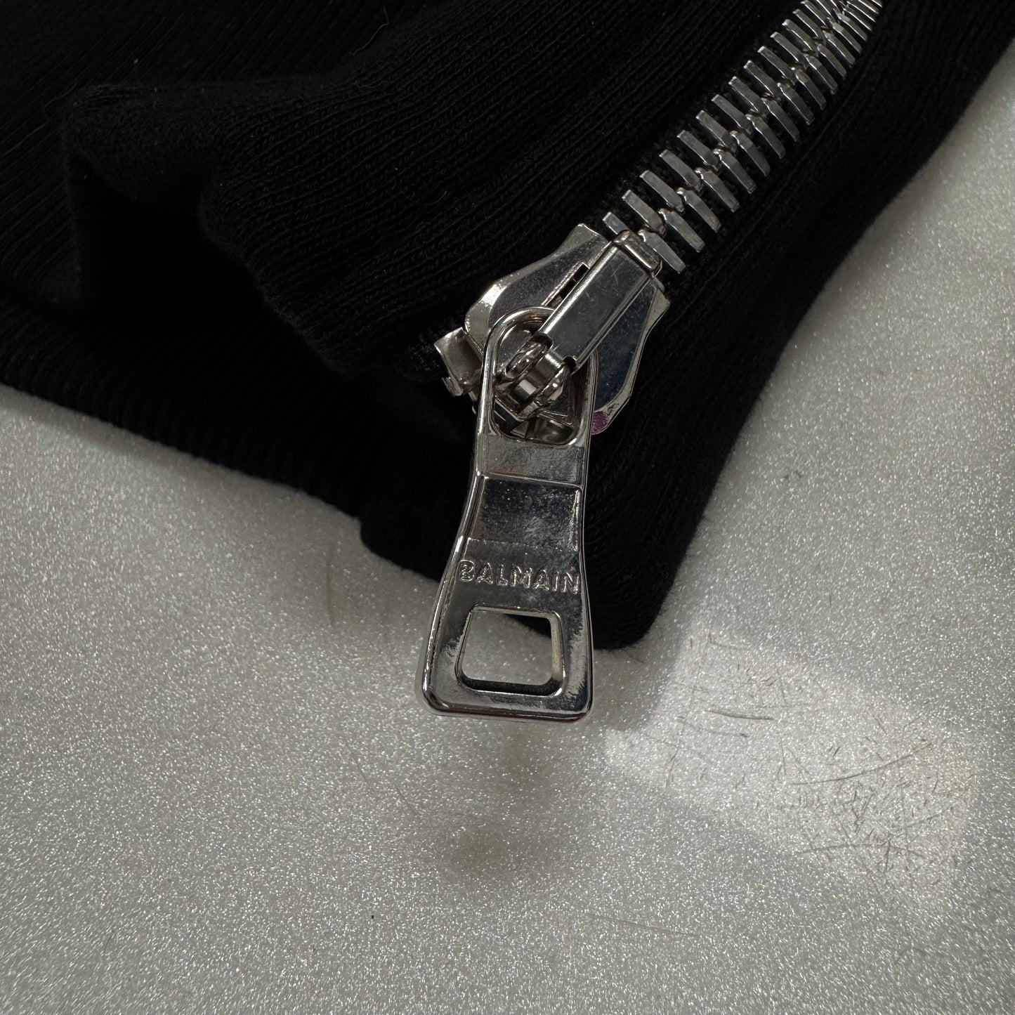 Balmain Logo Hoodie Black