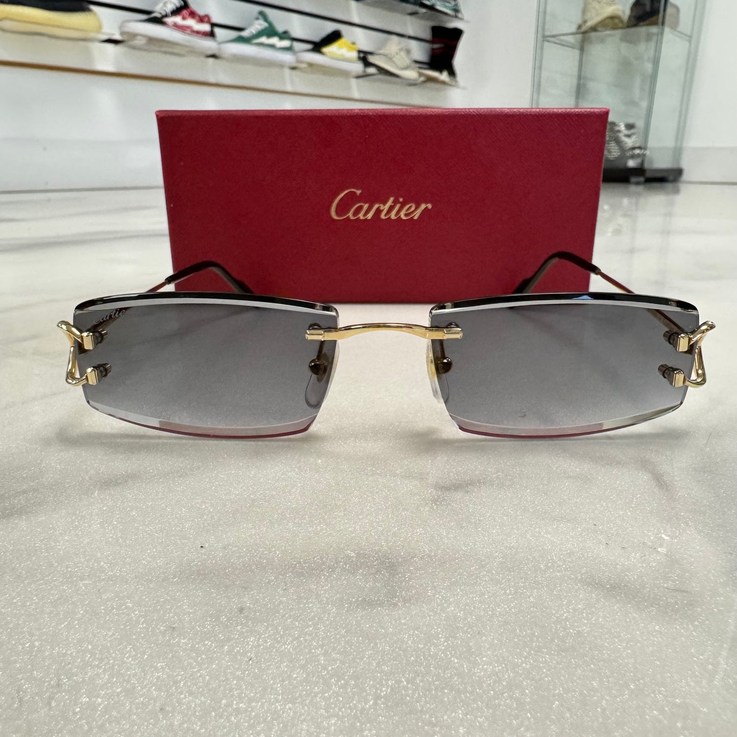 Cartier Small Cs Faceted Lenses