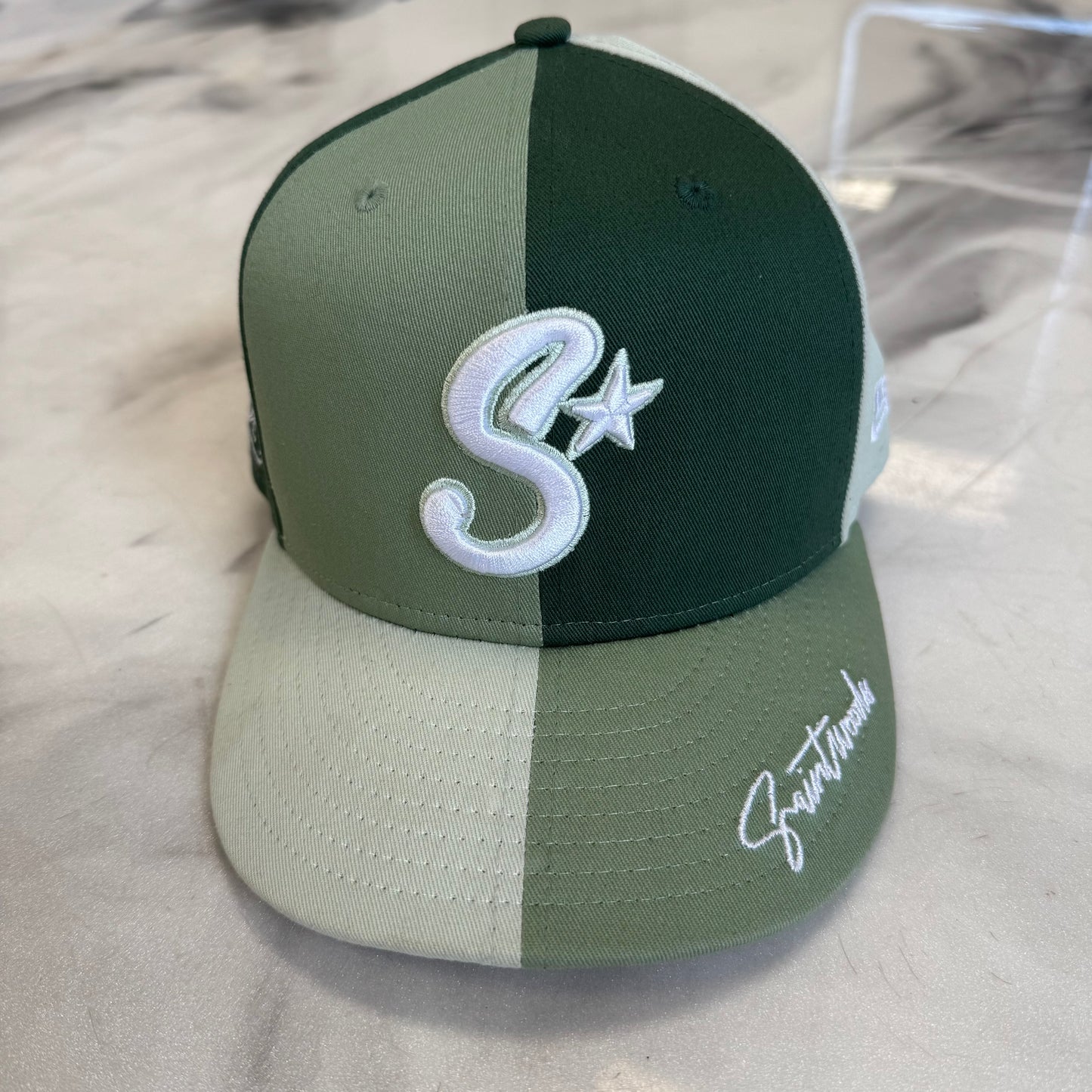Saintwoods 3 Tone Green Fitted Hat
