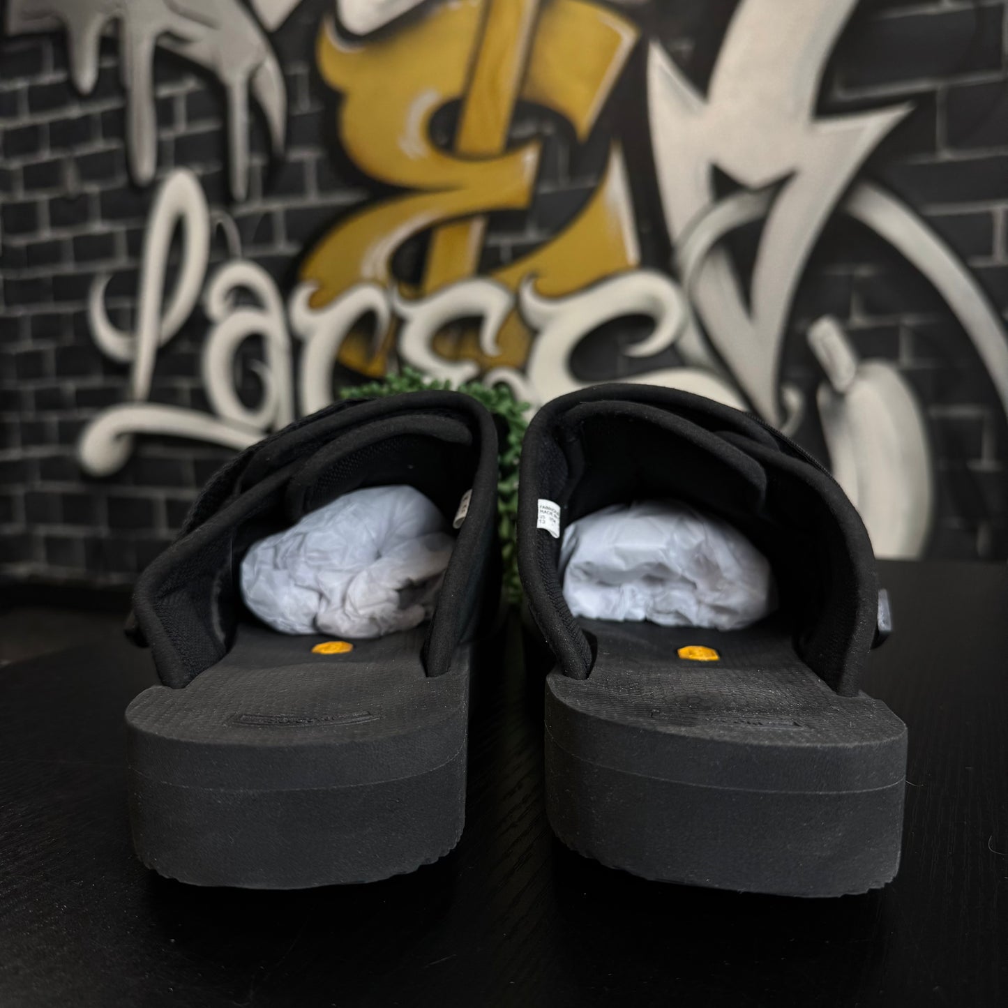 Suicoke Black Slippers