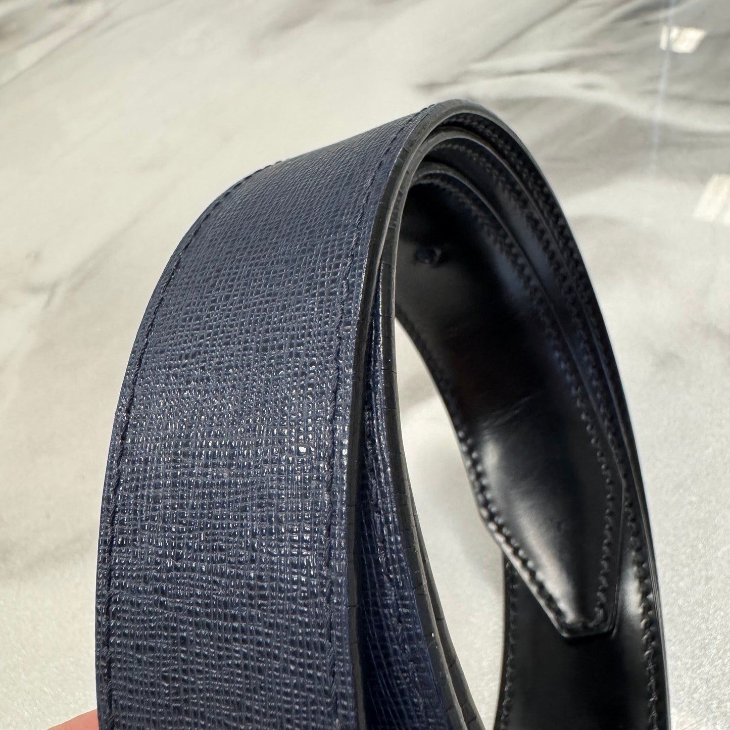 Fendi Reversible Belt Blue/Black