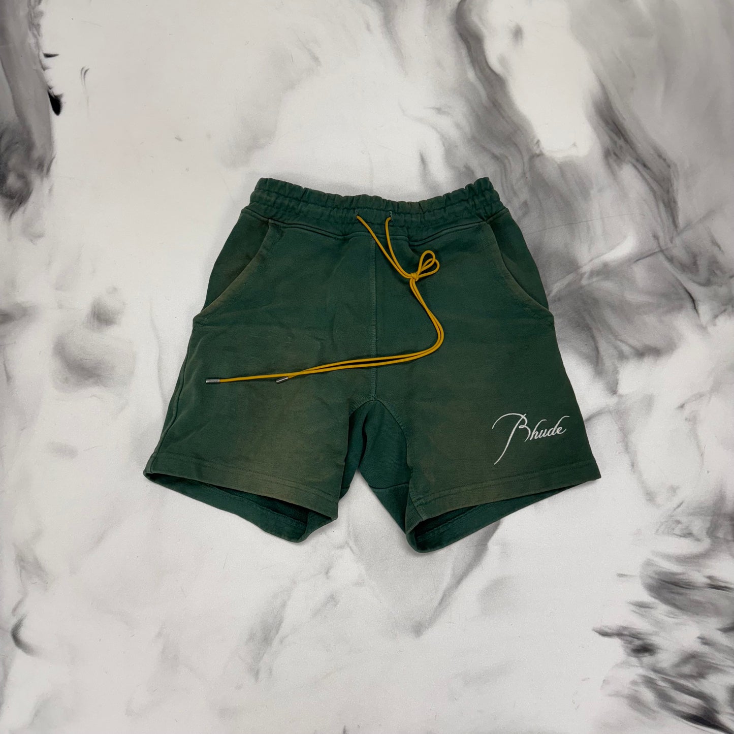 Rhude Green Sweatshorts