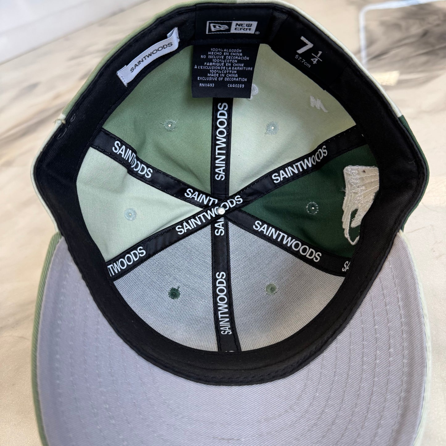 Saintwoods 3 Tone Green Fitted Hat