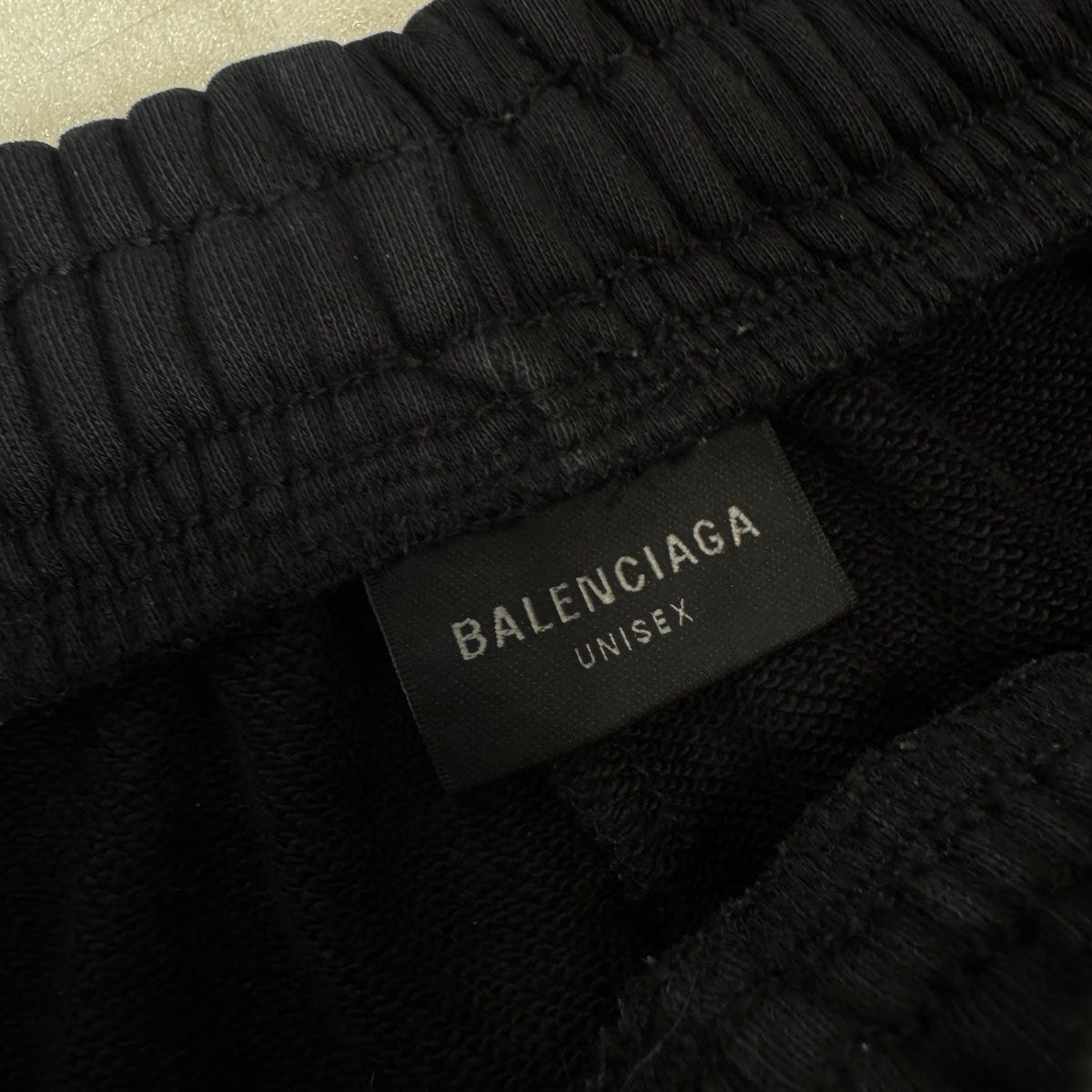 Balenciaga Baggy Logo Print Sweatpants Black