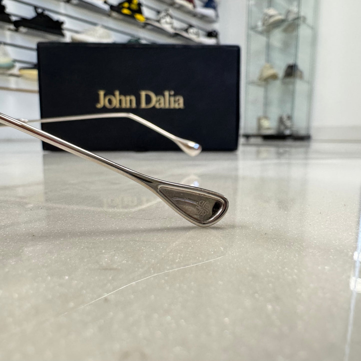 John Dalia Frameless Green Tint Glasses