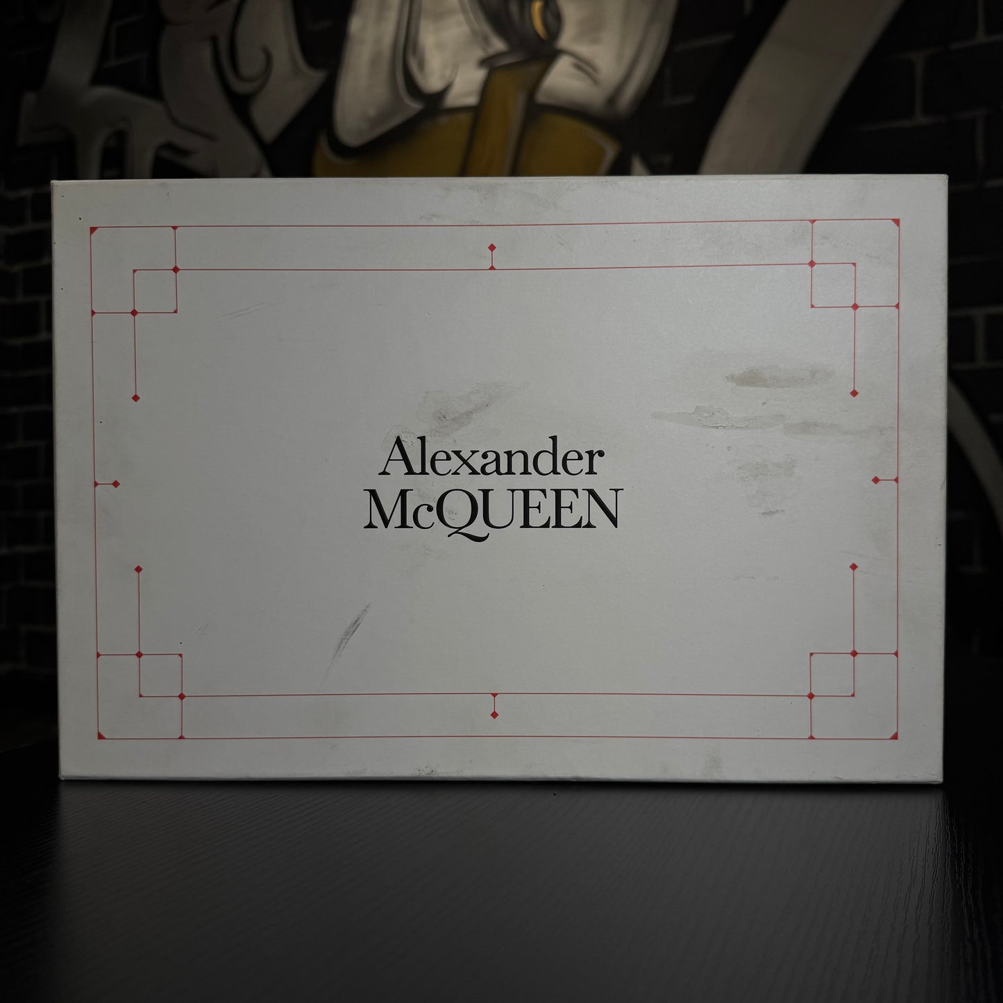 Alexander McQueen Oversized Sneaker Black Heel