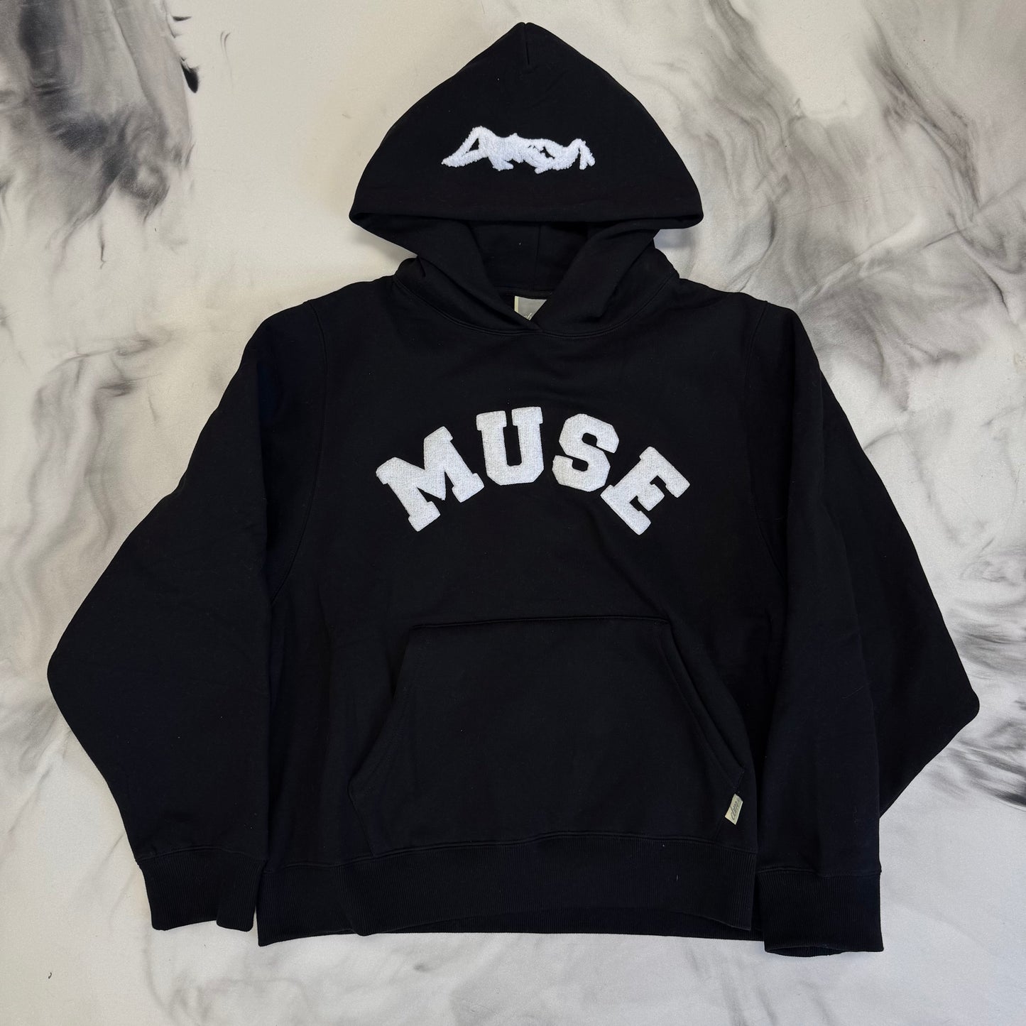 Muse Classic White Logo Hoodie Black