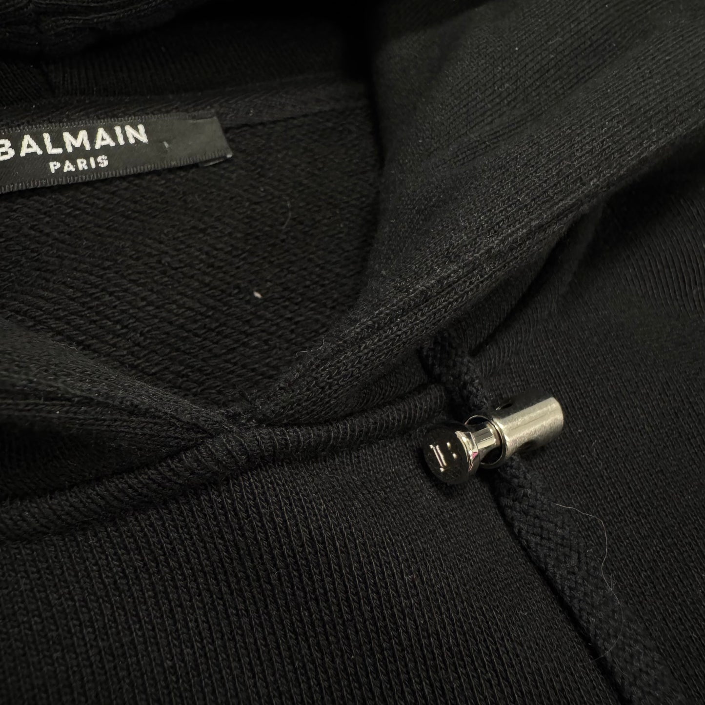 Balmain Logo Hoodie Black