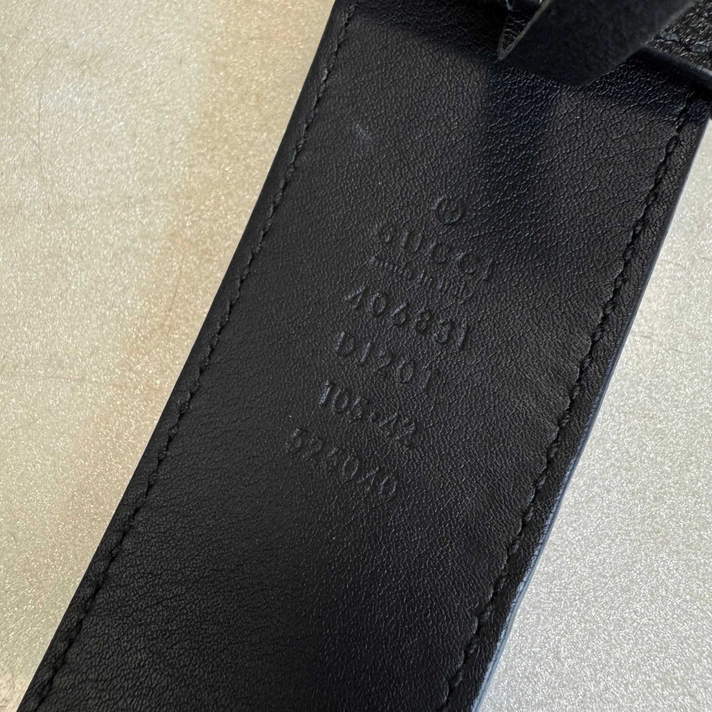 Gucci GG Marmount Belt Black/Gold