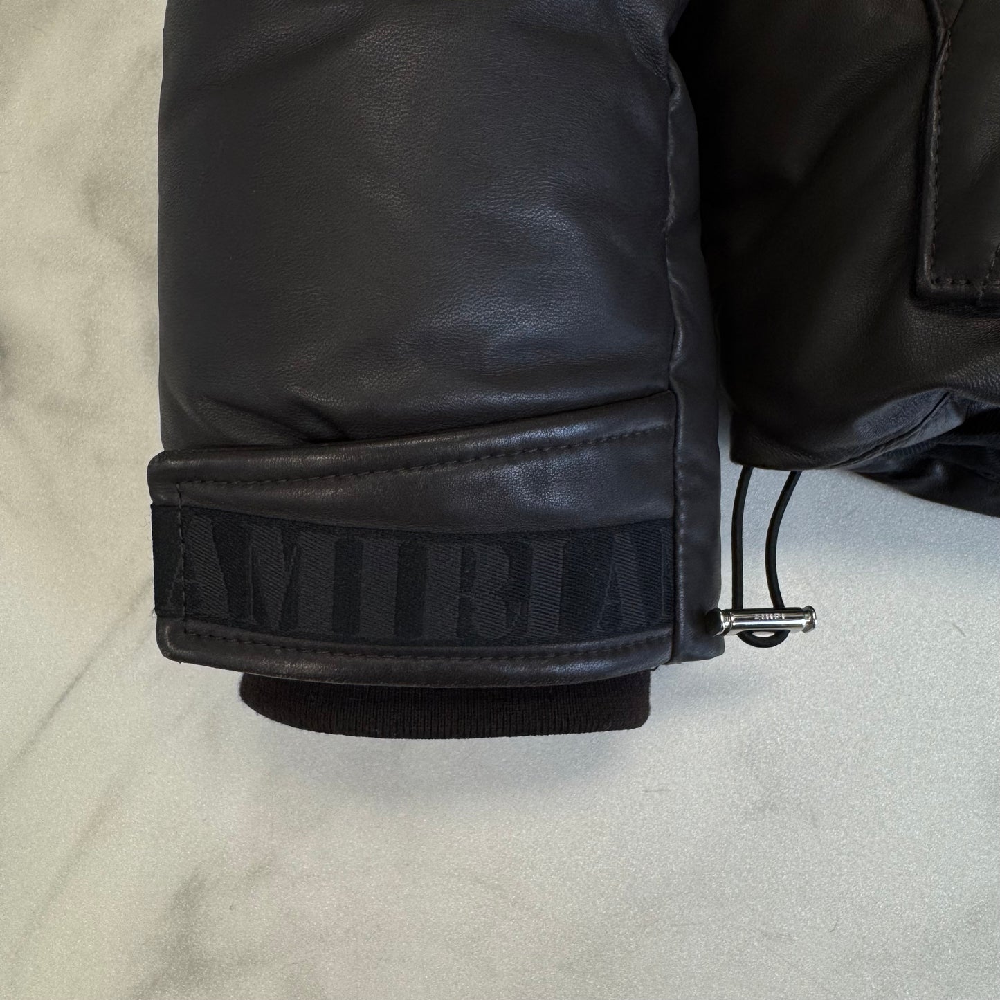 Amiri Lambskin Puffer Brown