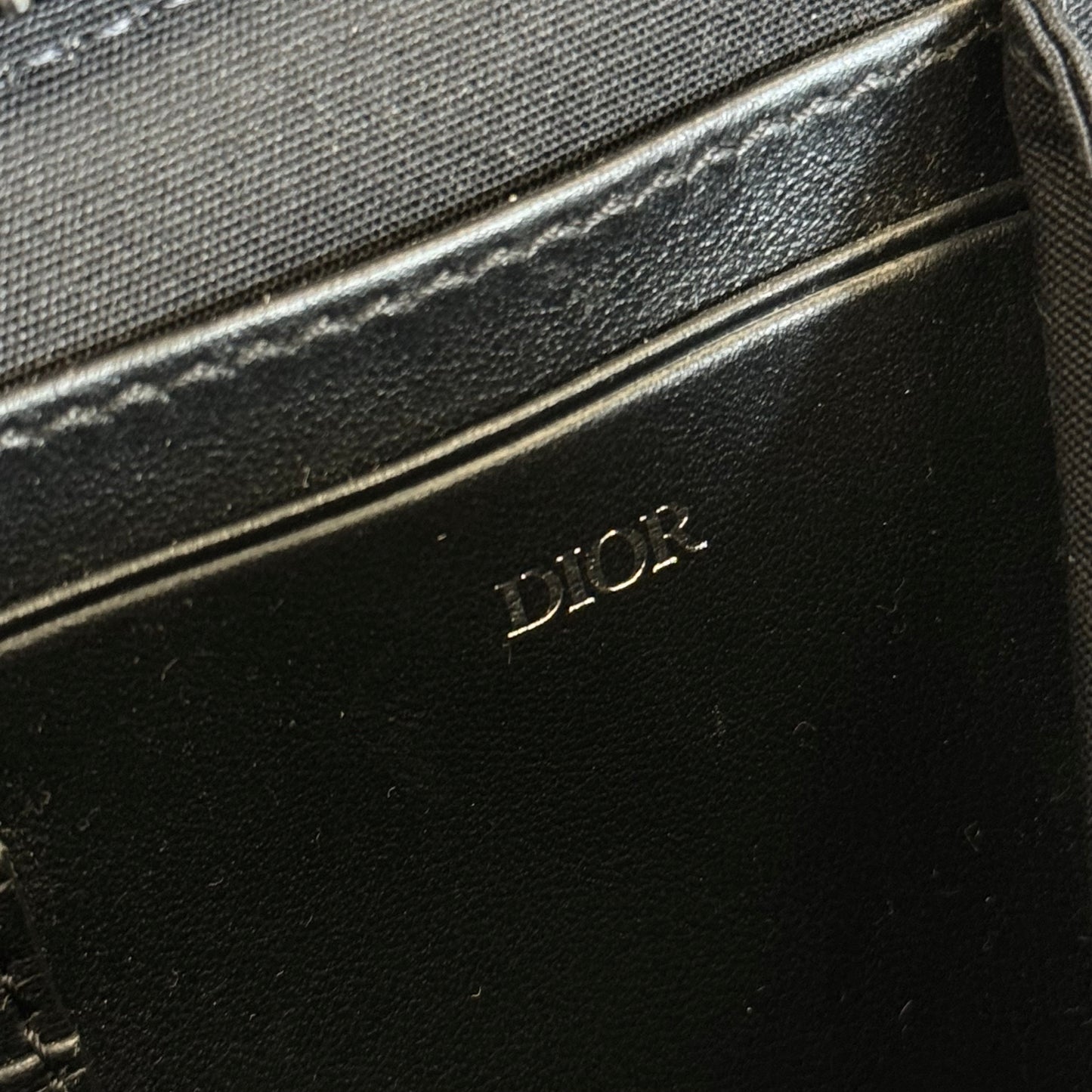 Dior Shoulder Pouch Oblique Black
