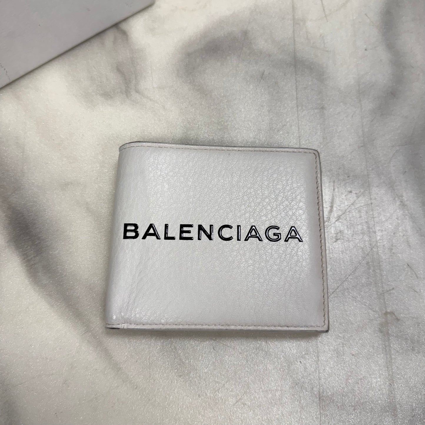Balenciaga Logo Bifold White