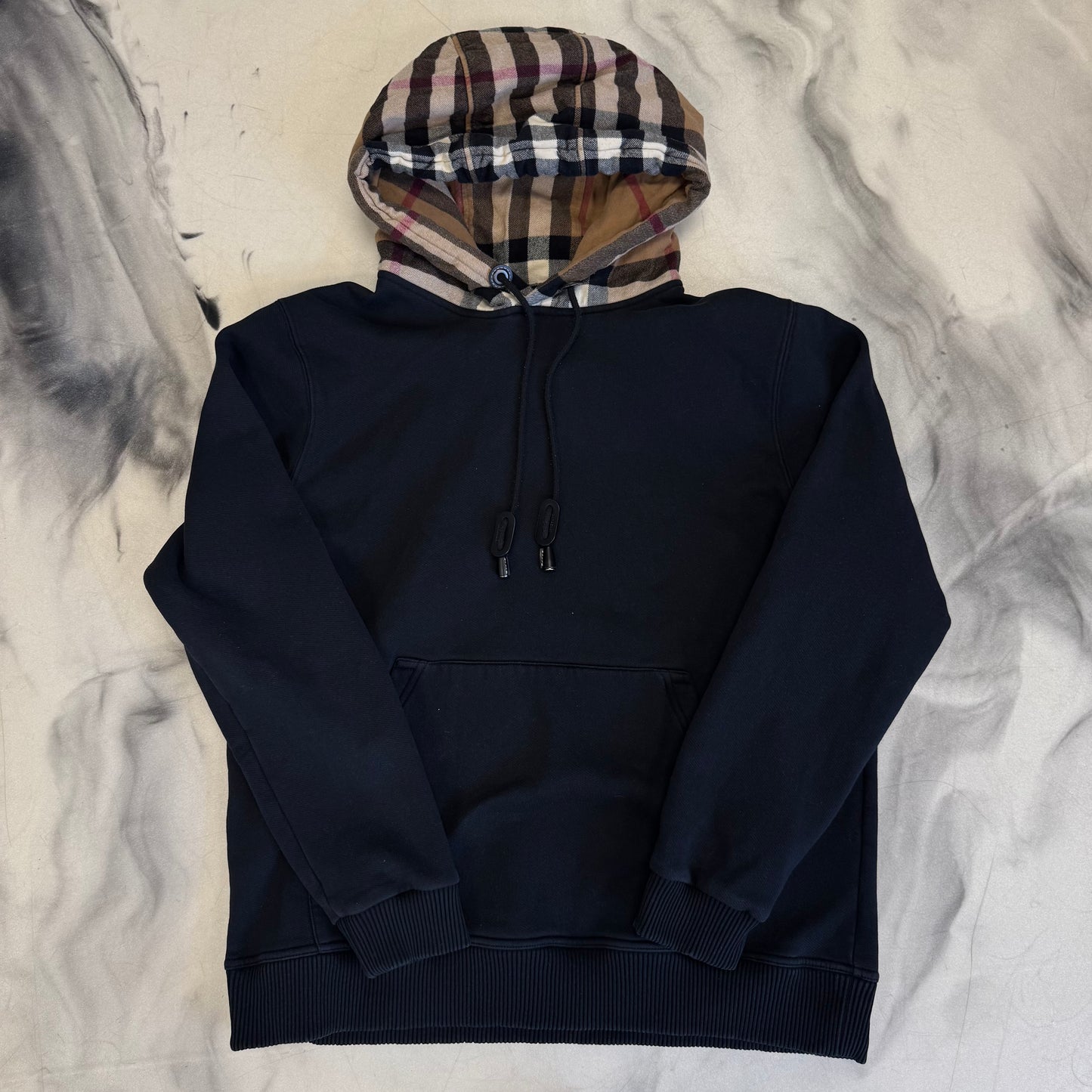 Burberry Checked Hood Hoodie