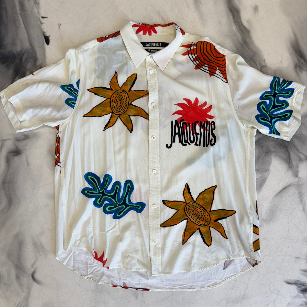 Jacquemus Le Raphia Button Up Shirt