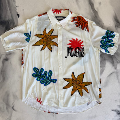 Jacquemus Le Raphia Button Up Shirt