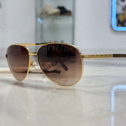 Louis Vuitton Attitude Pilote Gold Sunglasses