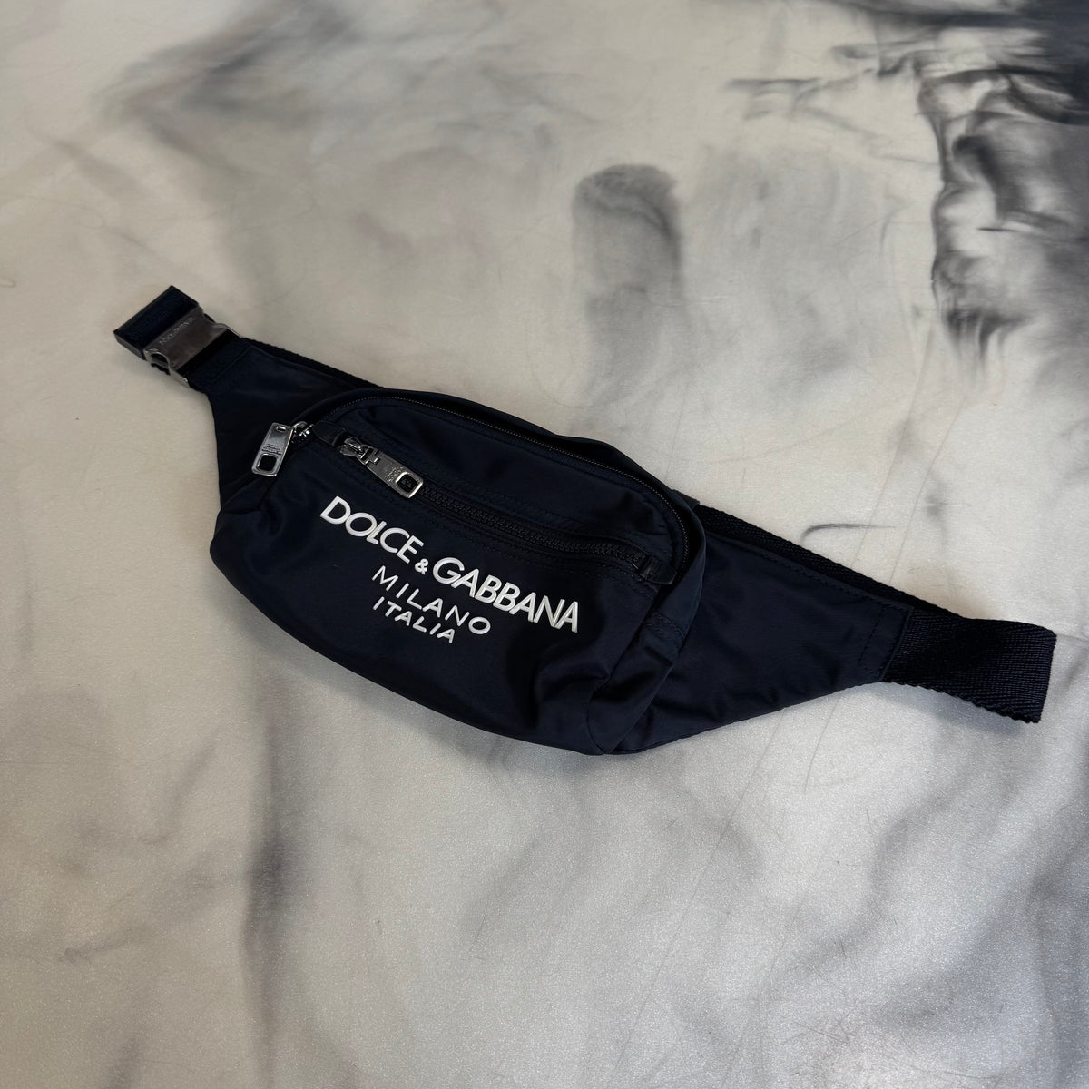 Dolce & Gabbana Nylon Belt Bag Black