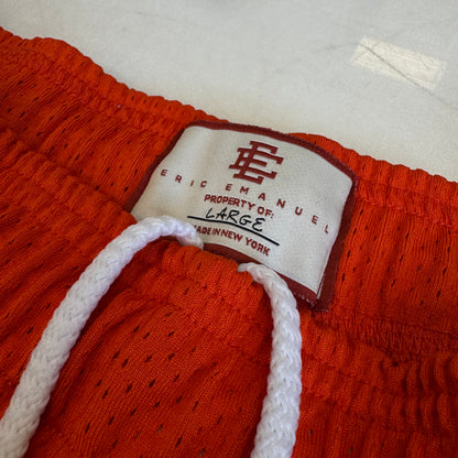 Eric Emanuel Orange Mesh Shorts