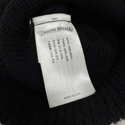Chrome Hearts Double Logo Beanie Black