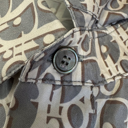 Dior Oblique Silk Shirt Grey/White