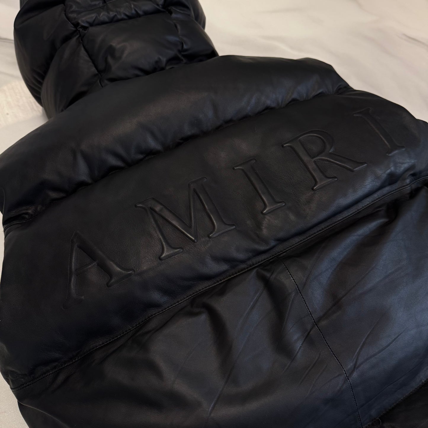 Amiri Lambskin Vest Black