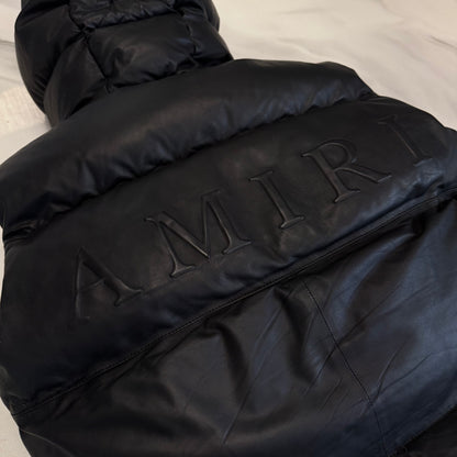 Amiri Lambskin Vest Black