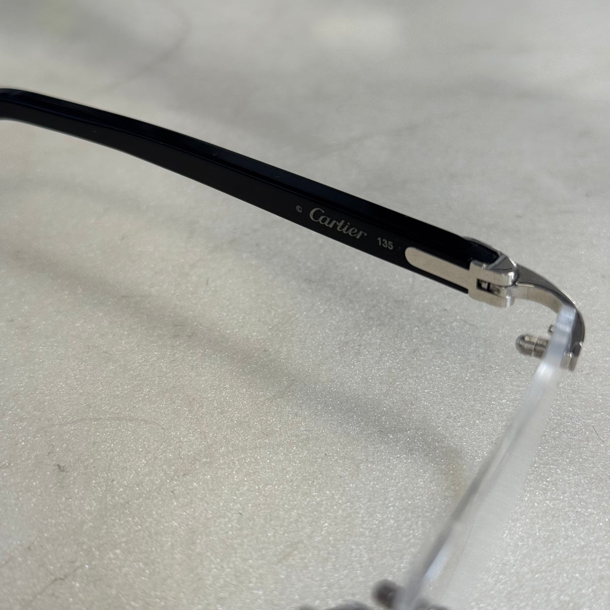 Cartier C Decor Acetate Black Glasses